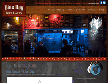 Tablet Screenshot of bluedogbeertavern.com